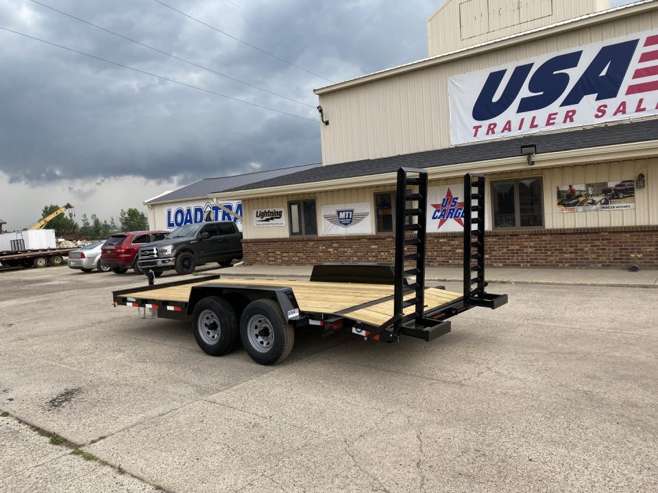 New 2027 AMO 82X16 w/Stand Up Ramps 10k Equipment Trailer