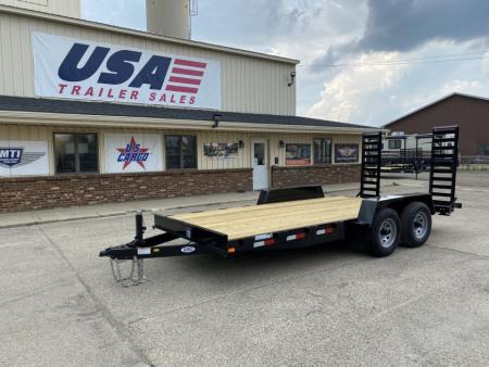 New 2027 AMO 82X16 w/Stand Up Ramps 10k Equipment Trailer