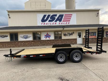 New 2027 AMO 82X16 w/Stand Up Ramps 10k Equipment Trailer