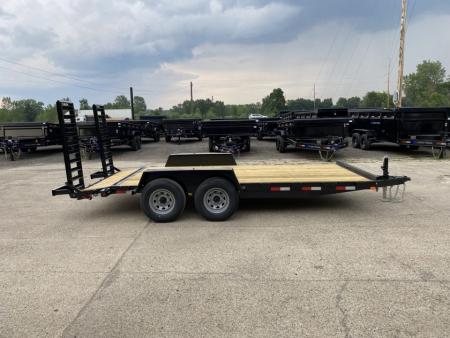 New 2027 AMO 82X16 w/Stand Up Ramps 10k Equipment Trailer