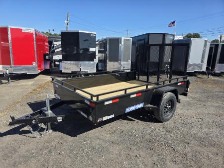 New 2027 Sure-Trac 6X10 STEEL HIGH SIDE Utility Trailer