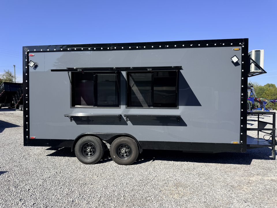 New 2026 Other 8.5X18 TA CONCESSION TRAILER FULLY EQUIPPED BLACKOUT (FIRE SUPPRESSION) (4 BURNER STOVE) (2 FRYERS) Concession