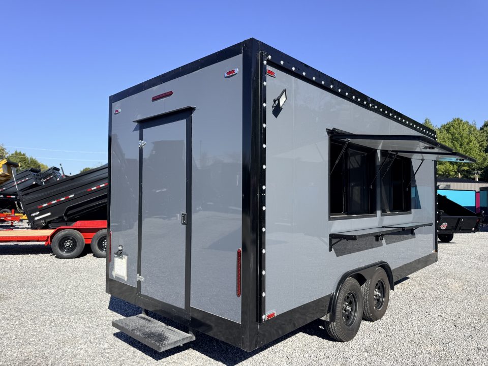 New 2026 Other 8.5X18 TA CONCESSION TRAILER FULLY EQUIPPED BLACKOUT (FIRE SUPPRESSION) (4 BURNER STOVE) (2 FRYERS) Concession
