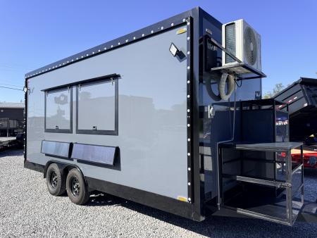 New 2026 Other 8.5X18 TA CONCESSION TRAILER FULLY EQUIPPED BLACKOUT (FIRE SUPPRESSION) (4 BURNER STOVE) (2 FRYERS) Concession