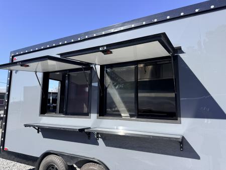 New 2026 Other 8.5X18 TA CONCESSION TRAILER FULLY EQUIPPED BLACKOUT (FIRE SUPPRESSION) (4 BURNER STOVE) (2 FRYERS) Concession