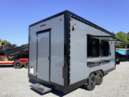 New 2026 Other 8.5X18 TA CONCESSION TRAILER FULLY EQUIPPED BLACKOUT (FIRE SUPPRESSION) (4 BURNER STOVE) (2 FRYERS) Concession