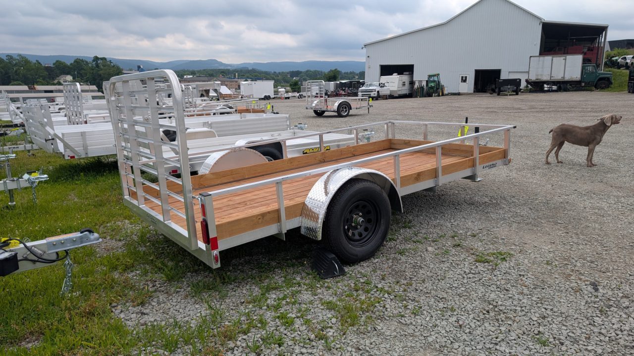 New 2027 Legend 6x12 Open Aluminum Low Wood Side Trailer