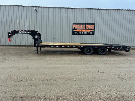 New 2027 PJ Trailers 26 Gooseneck LD Tandem Dual Flatbed Trailer
