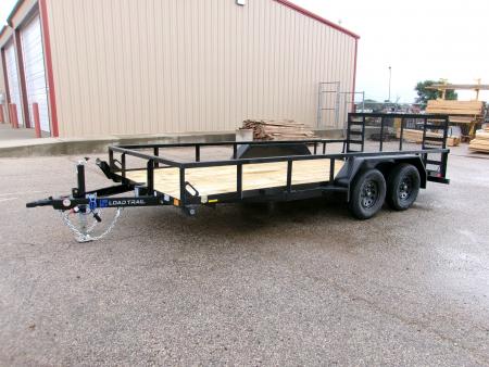 New 2027 Load Trail 83x16 Tandem Utility w/ 2' dove & 3' gate 7k