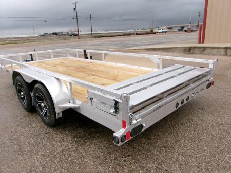 New 2027 Load Trail 83x16 Aluminum Utility w/ Bifold Gate 7k