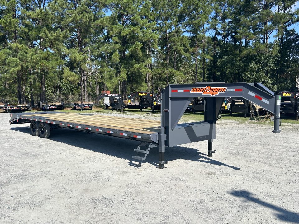 New 2027 Down 2 Earth Trailers 8.5x35 Flatbed Trailer