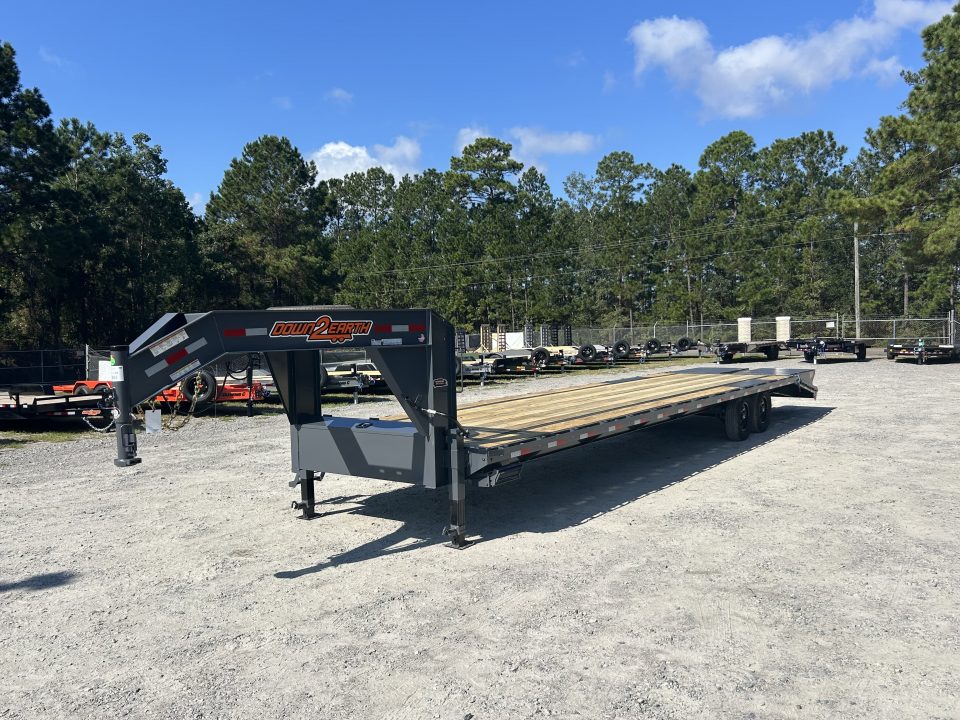 New 2027 Down 2 Earth Trailers 8.5x35 Flatbed Trailer