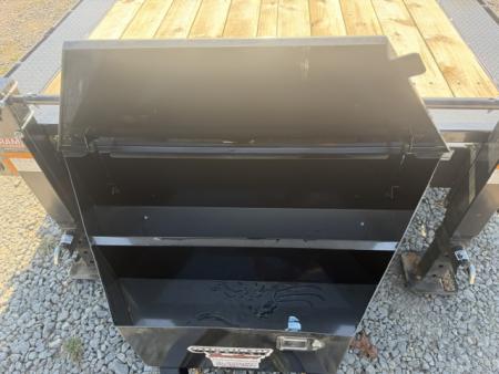 New Load Trail Equipment 102 x 24 21K Gun Metal Gray W/ MAX Ramps, Winch Plate, and MAX Box