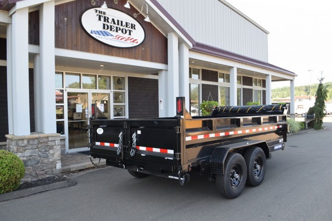 New SURE-TRAC 7' x 14' HEAVY DUTY SCISSOR DUMP TRAILER 14K