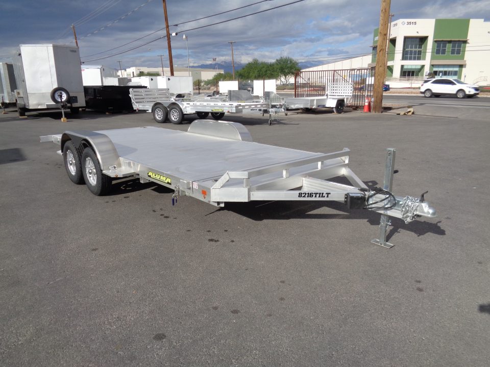 New 2027 Aluma * 8216 Tilt * 16Ft Aluminum Tilt 7k Car Hauler