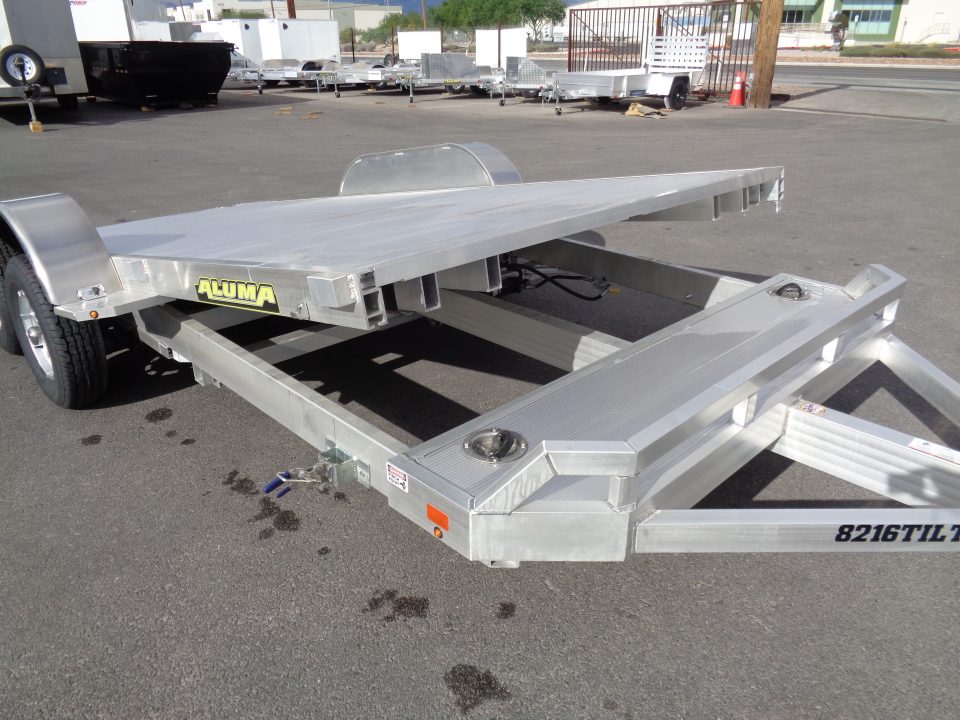New 2027 Aluma * 8216 Tilt * 16Ft Aluminum Tilt 7k Car Hauler