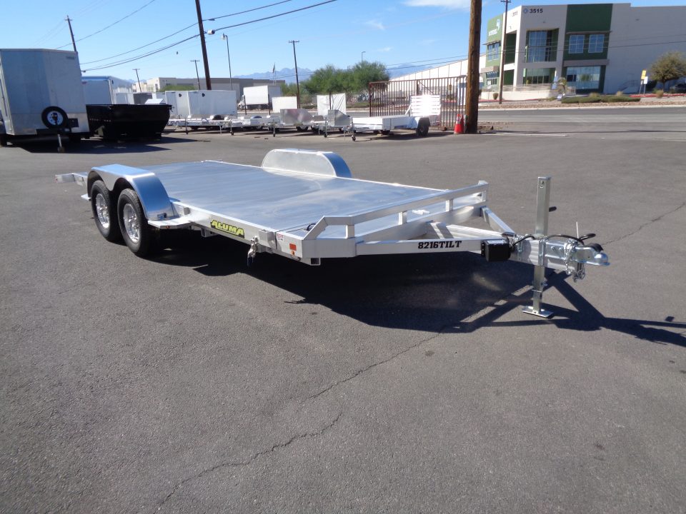 New 2027 Aluma * 8216 Tilt * 16Ft Aluminum Tilt 7k Car Hauler