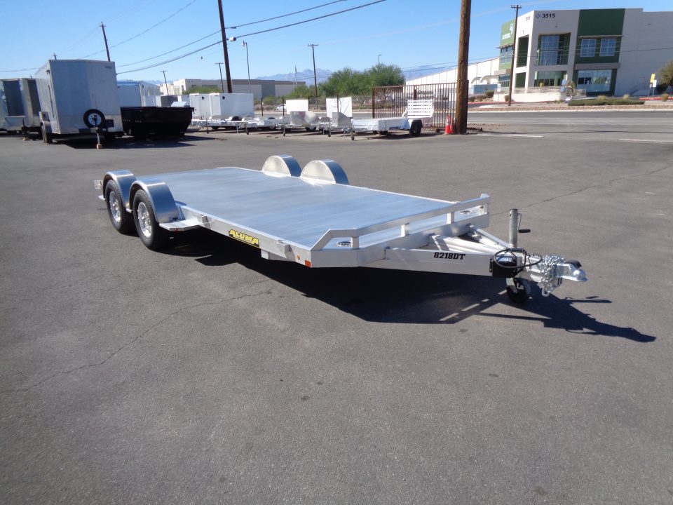 New 2027 Aluma * 8218 DT * 18Ft Tandem Axle 7k Aluminum Car Hauler w/ Spread Axles