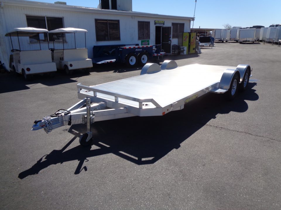 New 2027 Aluma * 8218 DT * 18Ft Tandem Axle 7k Aluminum Car Hauler w/ Spread Axles