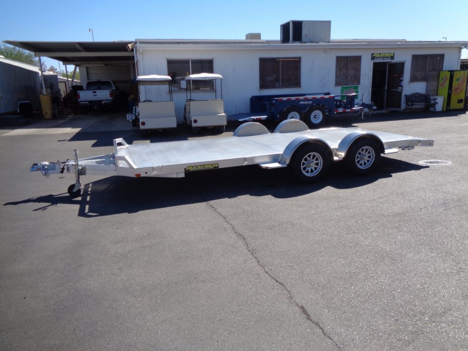 New 2027 Aluma * 8218 DT * 18Ft Tandem Axle 7k Aluminum Car Hauler w/ Spread Axles