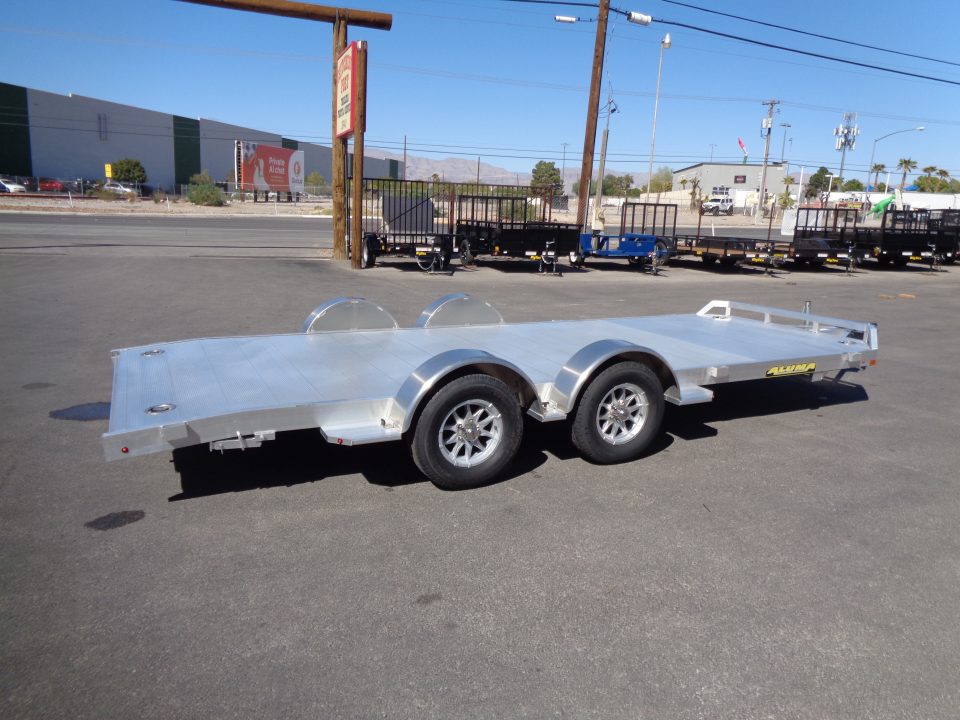 New 2027 Aluma * 8218 DT * 18Ft Tandem Axle 7k Aluminum Car Hauler w/ Spread Axles