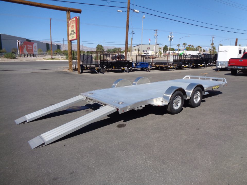 New 2027 Aluma * 8218 DT * 18Ft Tandem Axle 7k Aluminum Car Hauler w/ Spread Axles