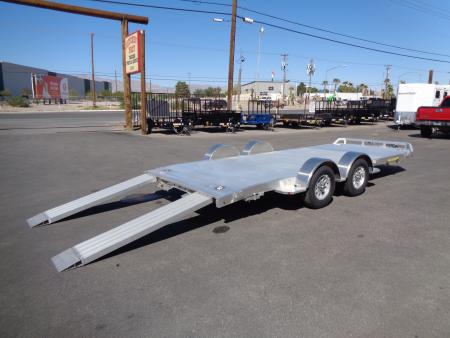 New 2027 Aluma * 8218 DT * 18Ft Tandem Axle 7k Aluminum Car Hauler w/ Spread Axles