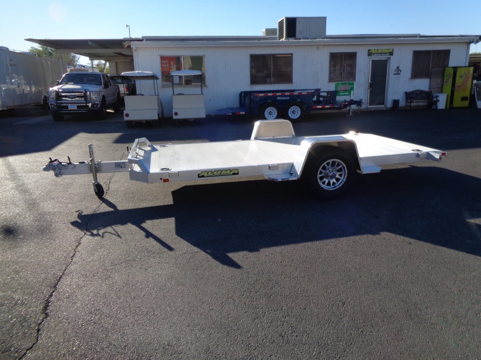 New 2027 Aluma * 8214HS Tilt * 14Ft Heavy Tilt Single Axle 5K Car Hauler
