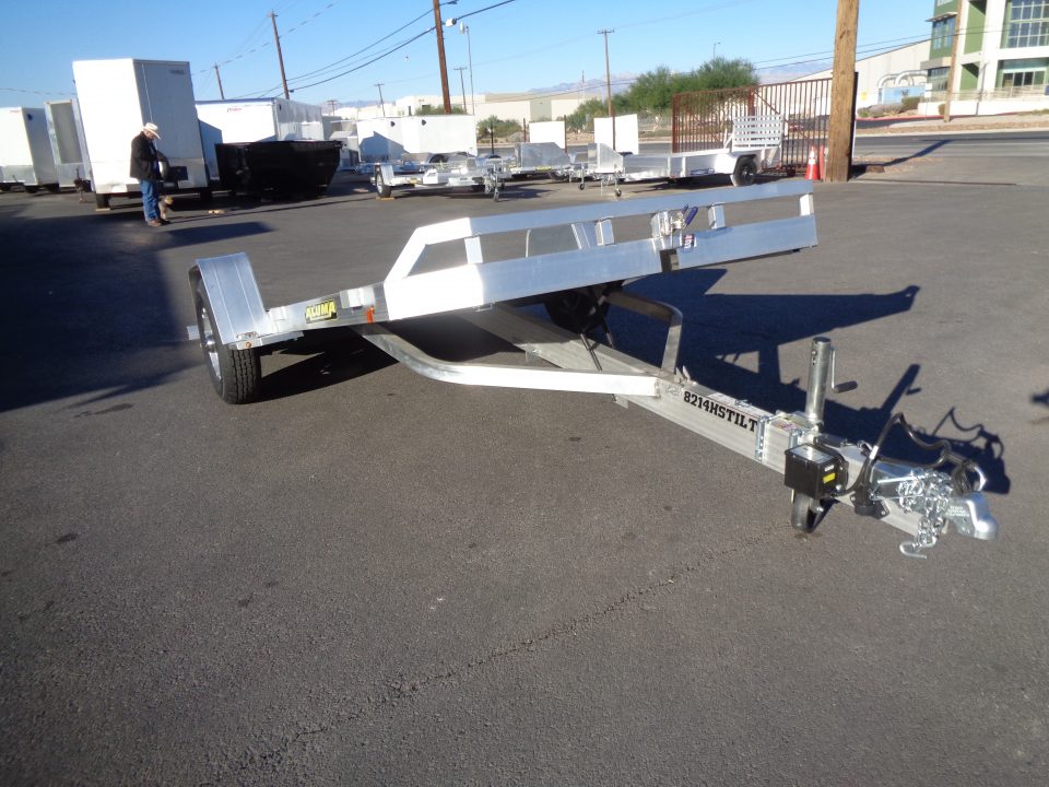 New 2027 Aluma * 8214HS Tilt * 14Ft Heavy Tilt Single Axle 5K Car Hauler