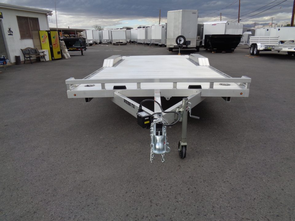 New 2027 Aluma * WB18H-TA-EL-DOF * 18Ft Heavy Duty Wide Body Drive-Over-Fender 10k Car Hauler