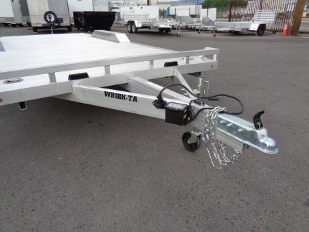 New 2027 Aluma * WB18H-TA-EL-DOF * 18Ft Heavy Duty Wide Body Drive-Over-Fender 10k Car Hauler