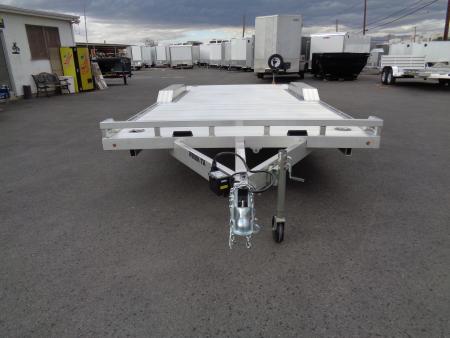 New 2027 Aluma * WB18H-TA-EL-DOF * 18Ft Heavy Duty Wide Body Drive-Over-Fender 10k Car Hauler