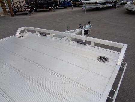 New 2027 Aluma * WB18H-TA-EL-DOF * 18Ft Heavy Duty Wide Body Drive-Over-Fender 10k Car Hauler