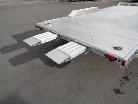 New 2027 Aluma * WB18H-TA-EL-DOF * 18Ft Heavy Duty Wide Body Drive-Over-Fender 10k Car Hauler