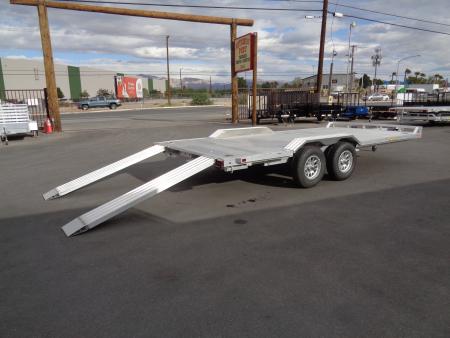 New 2027 Aluma * WB18H-TA-EL-DOF * 18Ft Heavy Duty Wide Body Drive-Over-Fender 10k Car Hauler