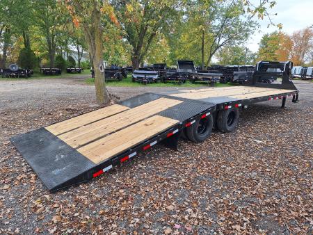 New 2027 Load Trail 102x32 Low Pro Deck Over Gooseneck Trailer W/12' Hyd Dove Tail