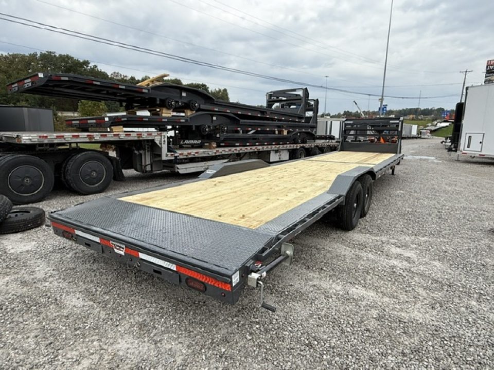 New Lamar Gooseneck Car Hauler 102x36 14K W/ Winch Plate