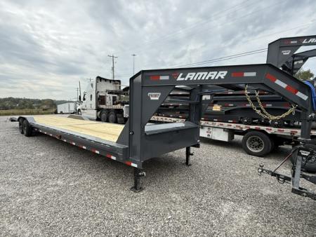 New Lamar Gooseneck Car Hauler 102x36 14K W/ Winch Plate