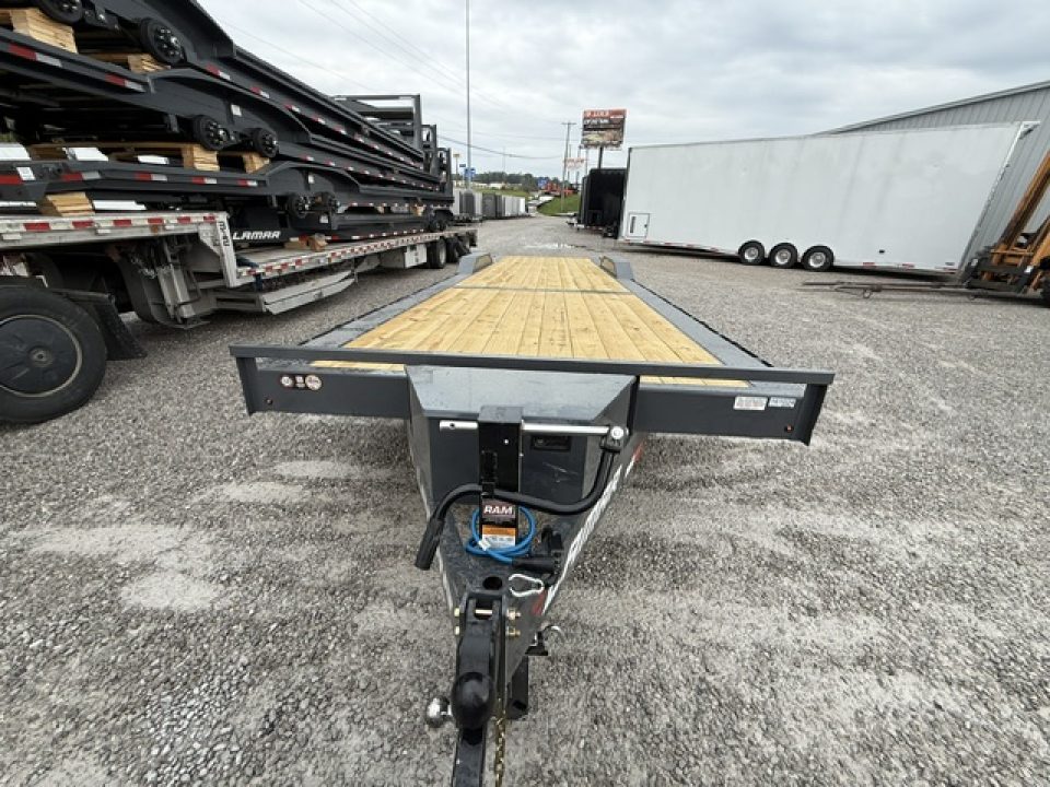 New Lamar Car Hauler 102x32 14K W/ Tool Box & Winch Plate
