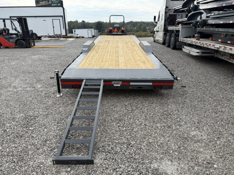 New Lamar Car Hauler 102x32 14K W/ Tool Box & Winch Plate