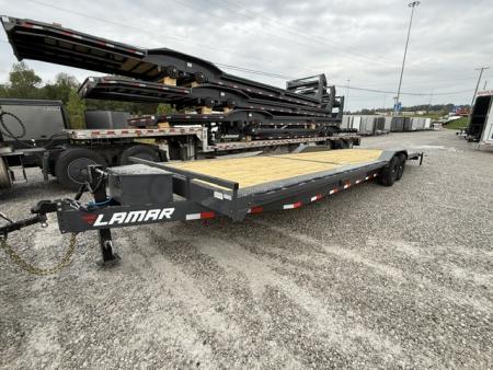 New Lamar Car Hauler 102x32 14K W/ Tool Box & Winch Plate
