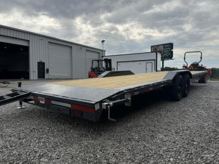 New Lamar Car Hauler 102x32 14K W/ Tool Box & Winch Plate