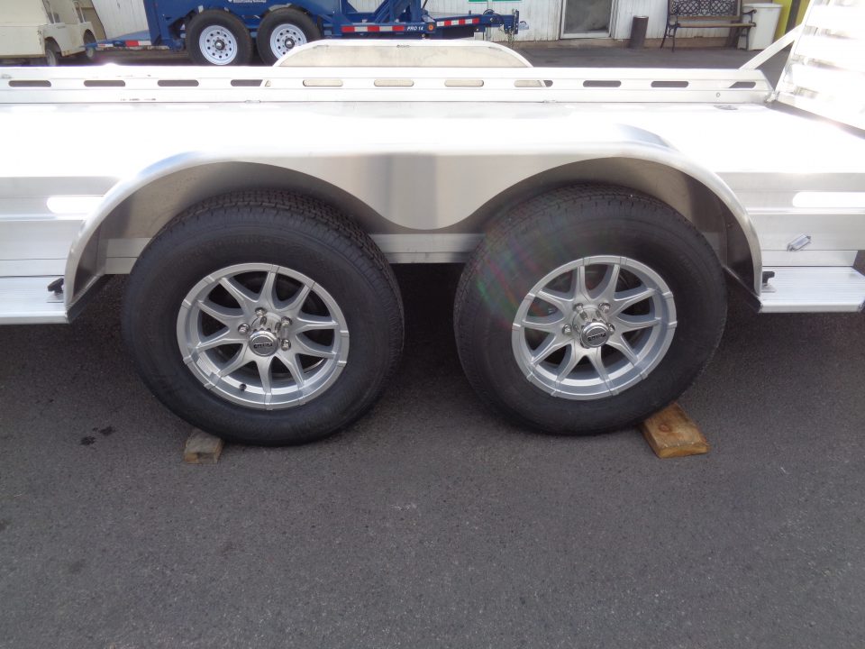 New 2027 Aluma * 8016 BT * 16Ft Tandem Axle 8.5K Aluminum Car Hauler w/ Bi-Fold Tailgate
