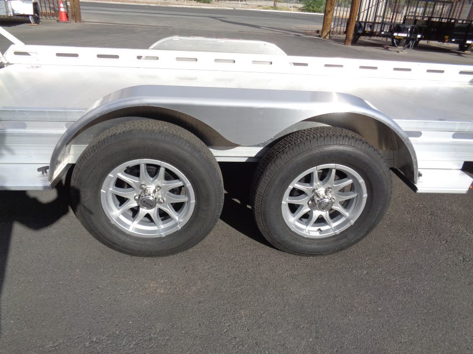 New 2027 Aluma * 8016 BT * 16Ft Tandem Axle 8.5K Aluminum Car Hauler w/ Bi-Fold Tailgate