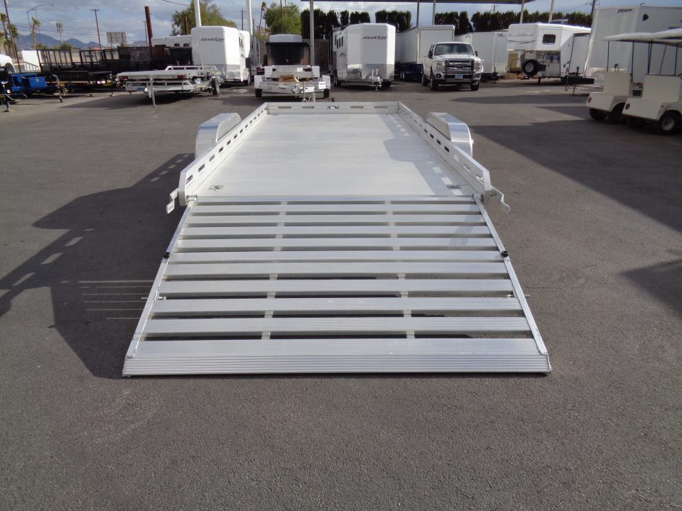 New 2027 Aluma * 8016 BT * 16Ft Tandem Axle 8.5K Aluminum Car Hauler w/ Bi-Fold Tailgate