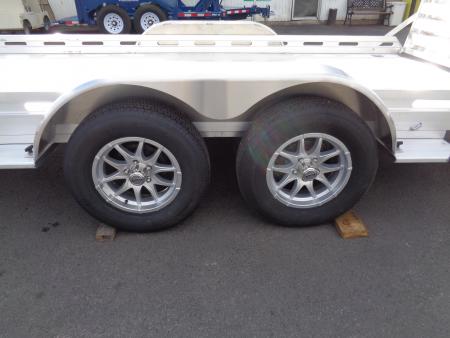 New 2027 Aluma * 8016 BT * 16Ft Tandem Axle 8.5K Aluminum Car Hauler w/ Bi-Fold Tailgate