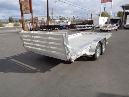 New 2027 Aluma * 8016 BT * 16Ft Tandem Axle 8.5K Aluminum Car Hauler w/ Bi-Fold Tailgate