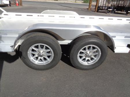 New 2027 Aluma * 8016 BT * 16Ft Tandem Axle 8.5K Aluminum Car Hauler w/ Bi-Fold Tailgate