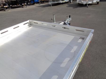 New 2027 Aluma * 8016 BT * 16Ft Tandem Axle 8.5K Aluminum Car Hauler w/ Bi-Fold Tailgate