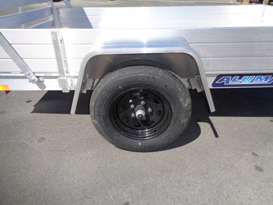 New 2027 Aluma * 548ESA-S * 5x8 Single Axle Utility Trailer w/ 12" Solid Sides
